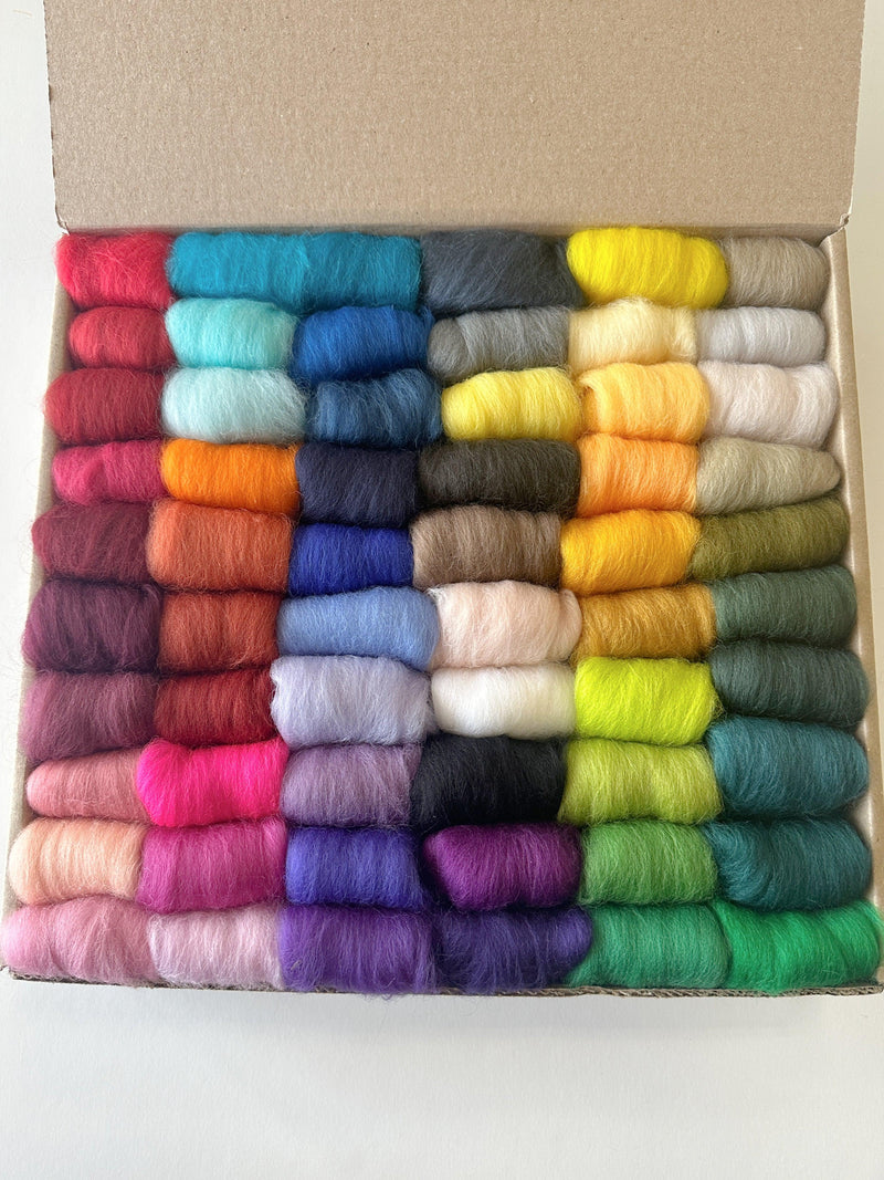 60 Colors Complete Set - Wool Top-Pre-Packaged Wool Sets-Acorns & Twigs-Acorns & Twigs
