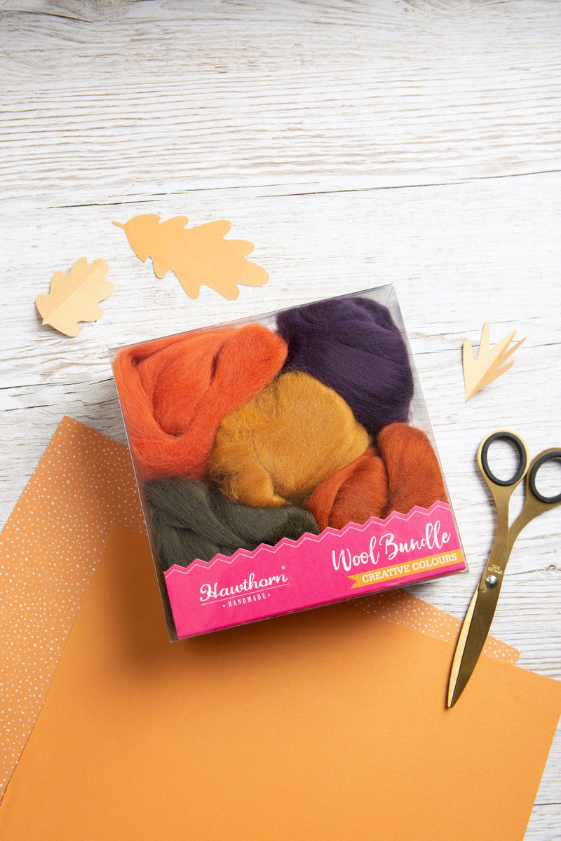 Autumn Wool Bundles-Pre-Packaged Wool Sets-Hawthorn Handmade-Acorns & Twigs