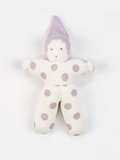 Organic Baby's First Waldorf Doll - Lavender Dot-Doll-Under the Nile-Acorns & Twigs