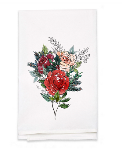 Rose Bouquet Towel-Weaving-Keep On Looping-Acorns & Twigs