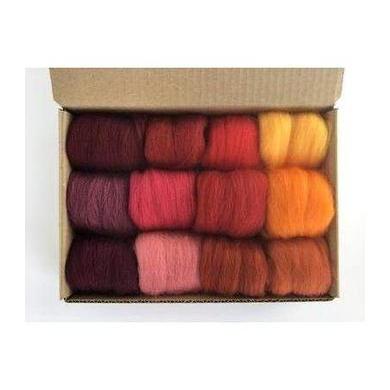 12 Red & Orange Tones Color Set - Wool Top-Pre-Packaged Wool Sets-Acorns & Twigs-Acorns & Twigs