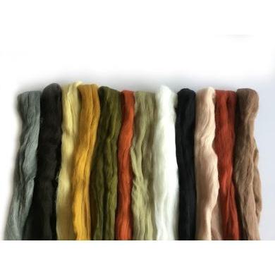 12 oz Nature Tones Merino Top-Pre-Packaged Wool Sets-Acorns & Twigs-Acorns & Twigs
