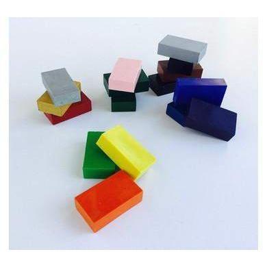14 Yellow Brown - Stockmar Wax Crayon Blocks-Coloring Blocks-Stockmar-Acorns & Twigs