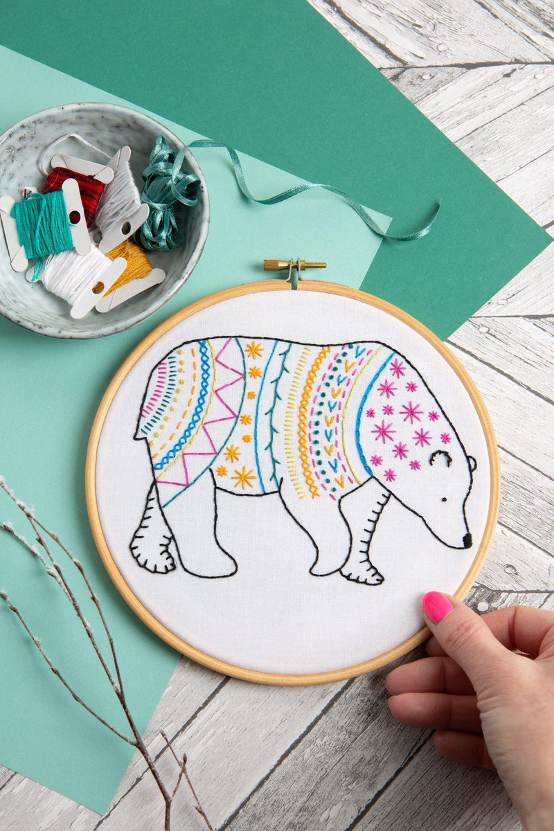 Bear Embroidery Kit-Embroidery-Hawthorn Handmade-Acorns & Twigs