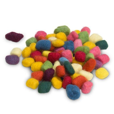 Bioland Felt Beads - Assorted Colors-Wool Felt-Filges-Acorns & Twigs