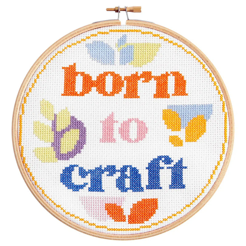 Born To Craft Cross Stitch Kraft-Cross Stitch-Hawthorn Handmade-Acorns & Twigs