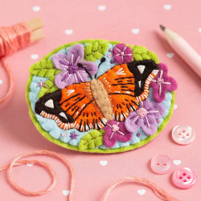 Butterfly Felt Craft Brooch Kit-Felt Craft-Hawthorn Handmade-Acorns & Twigs