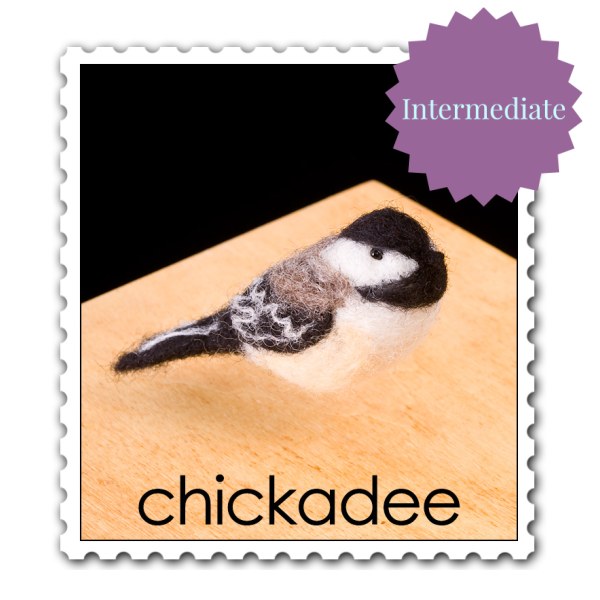 Chickadee Needle Felting Kit - Intermediate-Needle Felting-WoolPets-Acorns & Twigs