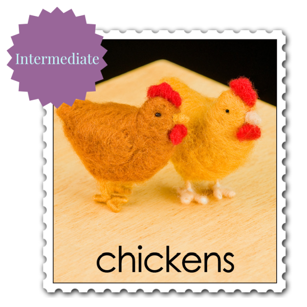 Chickens Needle Felting Kit - Intermediate-Needle Felting-WoolPets-Acorns & Twigs