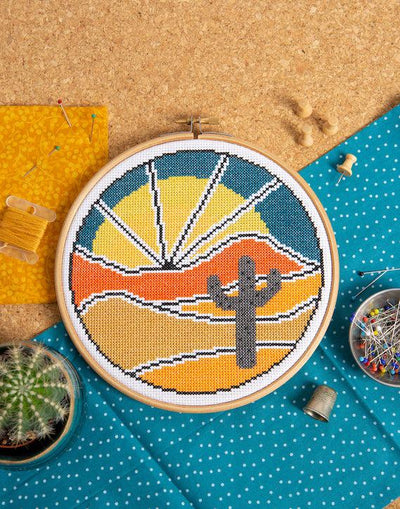 Desert Escape Cross Stitch Kit-Cross Stitch-Hawthorn Handmade-Acorns & Twigs