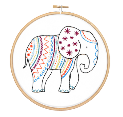 Elephant Embroidery Kit-Embroidery-Hawthorn Handmade-Acorns & Twigs