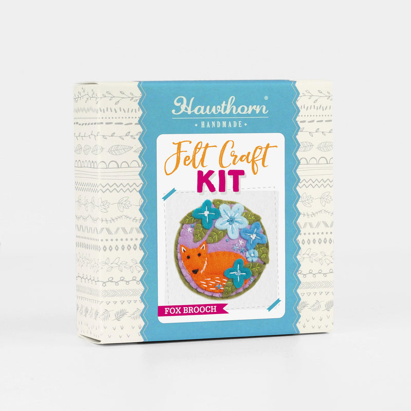 Fox Felt Craft Kit (Brooch)-Felt Craft-Hawthorn Handmade-Acorns & Twigs