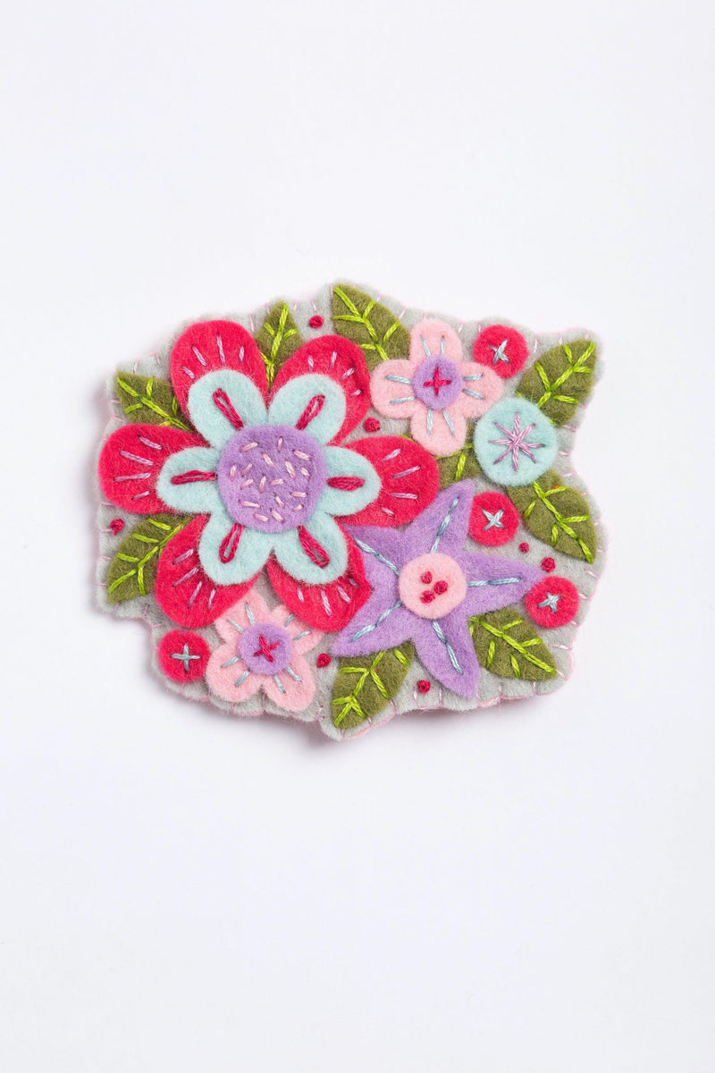 Gertrude Flower Felt Craft Kit (Brooch)-Felt Craft-Hawthorn Handmade-Acorns & Twigs