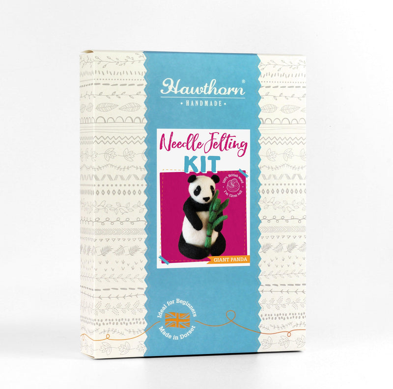 Giant Panda Needle Felting Kit-Needle Felting-Hawthorn Handmade-Acorns & Twigs