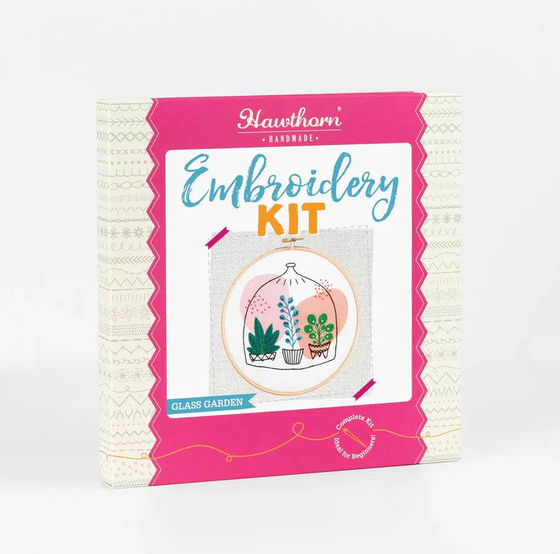 Glass Garden Embroidery Kit-Embroidery-Hawthorn Handmade-Acorns & Twigs