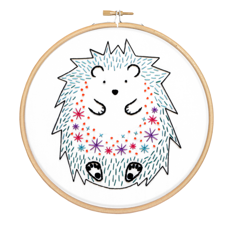 Hedgehog Embroidery Kit-Embroidery-Hawthorn Handmade-Acorns & Twigs