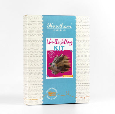 Hedgehog Needle Felting Kit-Needle Felting-Hawthorn Handmade-Acorns & Twigs