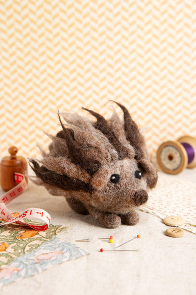 Hedgehog Needle Felting Kit-Needle Felting-Hawthorn Handmade-Acorns & Twigs
