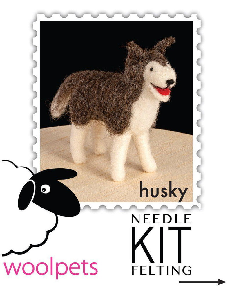 Husky Needle Felting Kit - Intermediate-Needle Felting-WoolPets-Acorns & Twigs