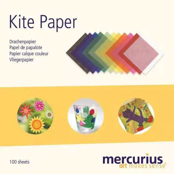 Kite Paper 6.3"x6.3" 1 Block of 100 Sheets-Paper-Mercurius-Acorns & Twigs
