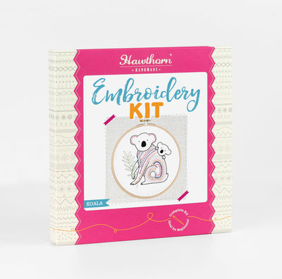 Koala Embroidery Kit-Embroidery-Hawthorn Handmade-Acorns & Twigs