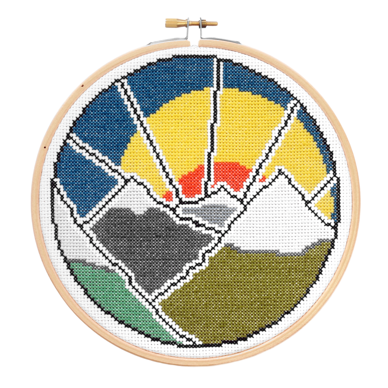Mountain Adventure Cross Stitch Kit-Cross Stitch-Hawthorn Handmade-Acorns & Twigs