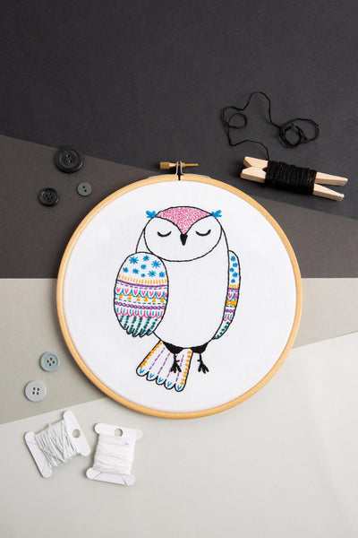 Owl Embroidery Kit-Embroidery-Hawthorn Handmade-Acorns & Twigs