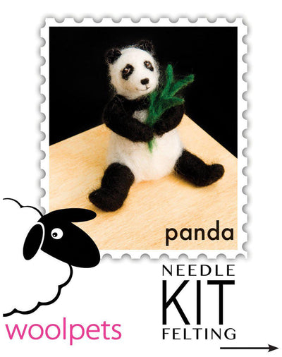 Panda Needle Felting Kit - Intermediate-Needle Felting-WoolPets-Acorns & Twigs