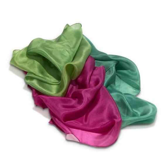 Plant-Dyed Silk Cloths 21.65 x 21.65" - Summer-Silk Cloths-Filges-Acorns & Twigs