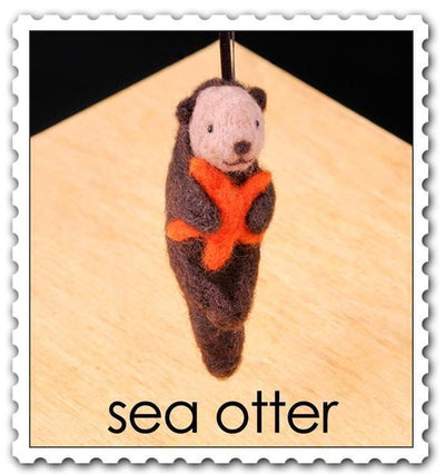 Sea Otter Needle Felting Kit - EASY-Needle Felting-WoolPets-Acorns & Twigs