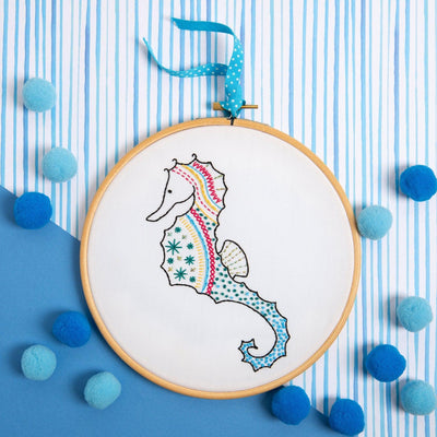 Seahorse Embroidery Kit-Embroidery-Hawthorn Handmade-Acorns & Twigs