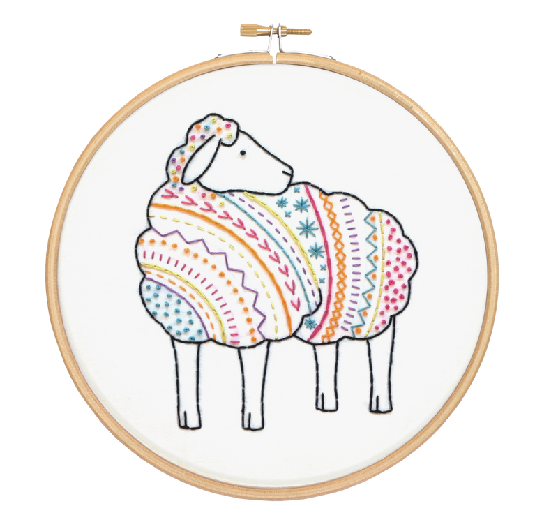 Sheep Embroidery Kit-Embroidery-Hawthorn Handmade-Acorns & Twigs