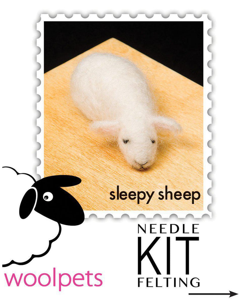 Sleepy Sheep Needle Felting Kit - Starter Kit-Needle Felting-WoolPets-Acorns & Twigs