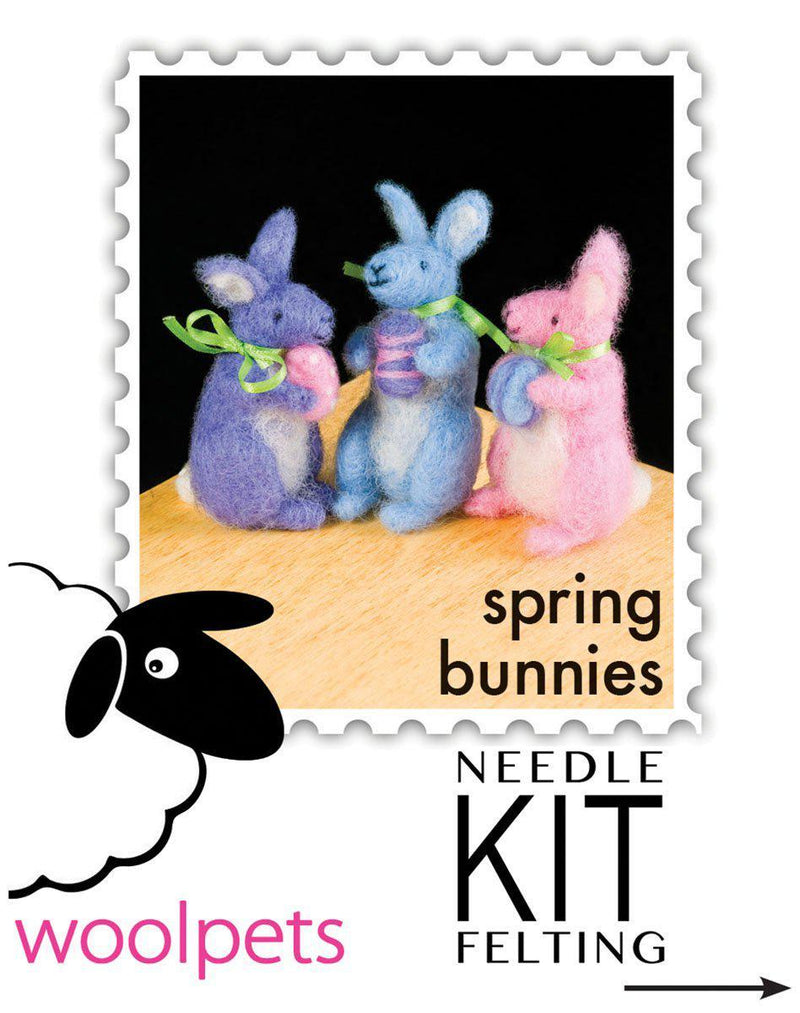 Spring Bunny Needle Felting Kit - Intermediate-Needle Felting-WoolPets-Acorns & Twigs