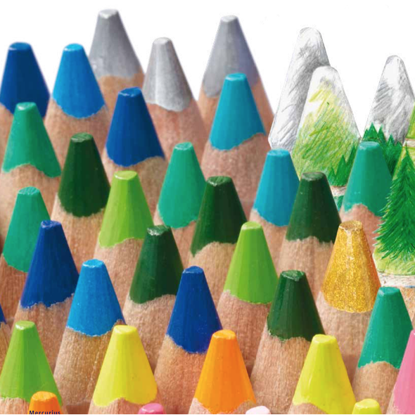 Stockmar Colored Pencils Triangular Assortment 12+1-Colored Pencils-Stockmar-Acorns & Twigs