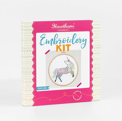 Unicorn Embroidery Kit-Embroidery-Hawthorn Handmade-Acorns & Twigs
