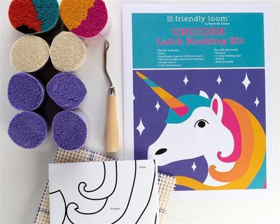 Unicorn Latch Hooking Kit by Friendly Loom™-Rug Hook-Friendly Loom-Acorns & Twigs